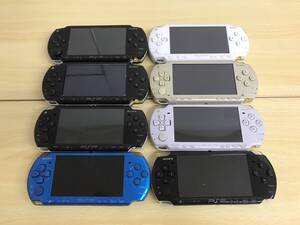 073(22-31)【1円スタート】 ジャンク 通電可 SONY PlayStation Portable PSP-本体 PSP-1000、2000、3000 計8台 まとめ 