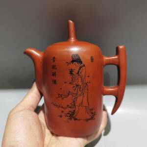 【蔵友館蔵品・紫砂壺・貴妃醉酒壺・顧景舟款・清水泥】・茶具・茶道品・希少珍品・賞物・中国古美術