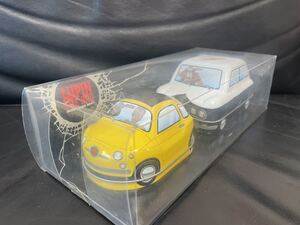 未開封 USJ ルパン3世 クッキー入りブリキ缶 ユニバーサルスタジオジャパン LUPIN THE 3RD FIAT500 チックエチェント クラウン