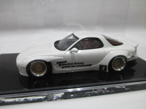 新品　1/43　メイクアップ　ロケットバニー　マツダ　RX-7　FD3S　ホワイト　限定60個　絶版