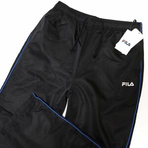 ★フィラ FILA 新品 メンズ 保温 防寒 裏起毛 ウインドブレーカー ロング パンツ Mサイズ [443342-BK-M] 一 四 壱★QWER★