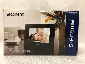 k153*80 【現状品】 SONY ソニー デジタルフォトフレーム 7型 S-Frame DPF-D75 ブラック 動作確認済