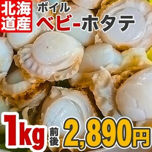 ベビーホタテ 1kg Lサイズ ホタテ 帆立 ほたて ベビーホタテ ボイルホタテ つまみ 北海道 贈答 プレゼント 中元 お中元 お盆 お盆休み