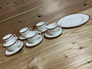 ◆WEDGWOOD ウェッジウッド◆カップ&ソーサー6脚 大皿セット COLORADO コロラド