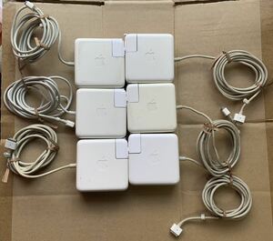 【Apple純正6個セット】ACアダプター MagSafe power Adapter A1184 60W 通電確認済