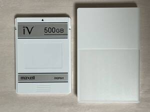 maxell マクセル iVDR-S 500GB iV M-VDRS500G.E アイヴィ Wooo対応 カセットハードディスク 2013年10月製