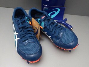 #【タグ付】asics アシックス EFFORT 13 エフォート 1093A167 401 24cm Mako Blue/White ハンドル付 兼用 陸上スパイク（札）