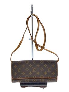 LOUIS VUITTON◆ポシェット・ツインGM_モノグラム・キャンバス_BRW/PVC/BRW