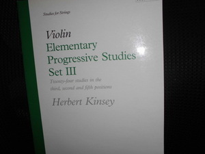 ■ABRSM Violin Elementary Progressive Studies Set3 Herbert Kinsey■楽譜 バイオリン