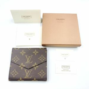 未使用品 LOUISVUITTON ルイヴィトン 財布 ポルト・モネ・ビエ・カルト・クレディ モノグラム 二つ折り財布 キャンバス レザー 箱付き