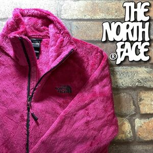 ★大人気★USA直輸入★正規品★【THE NORTH FACE ノースフェイス】ビビットPINK 毛足長 フリースジャケット【XS/TP】暖か フワフワ K3-334