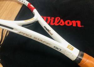 未使用　送料無料 Wilson Pro Staff 90 ウィルソン プロスタッフ 90 ロジャー・フェデラー シグネチャーモデル 2014年　布ケース付き