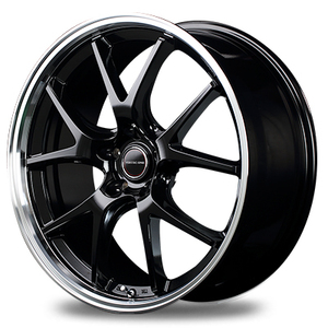 マルカ ホイール ヴァーテックワン エグゼ5 マツダ MPV LY3P MID 【18×7.0J 5-114.3 INSET48 グロッシーブラック】 4本セット