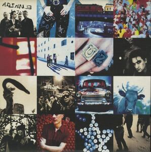 米IslandオリジLP！オリジナルスリーブ インサート付き U2 / Achtung Baby 1991年 314-510 347-1 アクトン・ベイビーBrian Enoプロデュース