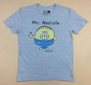 DAVID & Goliath Mr.Asshole 丸首Tシャツ M グレー デイビッド・アンド・ゴライアス デヴィッド&ゴライアス