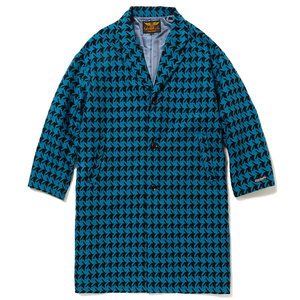 CALEE / Hound tooth pattern chester coat コート ジャケット　ニット　パーカー　スウェット　キャリー　レザー　スタジャン　