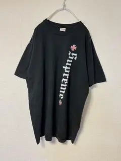 シュプリーム インディペンデント オールド イングリッシュ Tシャツ ブラック