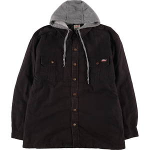 古着 ディッキーズ Dickies フード付き ダック地ワークジャケット メンズXL /eaa372164