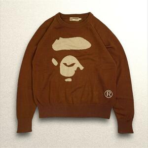 A BATHING APE ア ベイシング エイプ 長袖 ニット セーター S