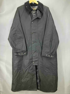 ★ BARBOUR バブアー OS WAX BURGHLEY コート サイズ38 ブラック 通年