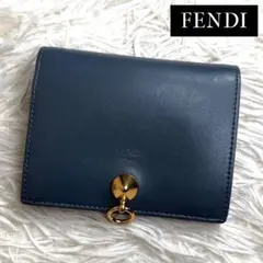 FENDI フェンディ バイザウェイコンパクトウォレット 8M0387 ブルー