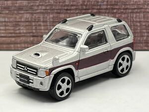 即決有★カラーサンプル 1/64 三菱 パジェロ ミニ エクシード H58A MITSUBISHI PAJERO MINI ラズベリーレッド ツートン★ミニカー