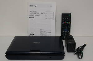 【即決・送料無料】SONY BDP-SX910 高精細9V型ワイド液晶 ポータブル BD／DVDプレーヤー 専用リモコン(RMT-B113J) ACアダプタ(AC-FX198)付