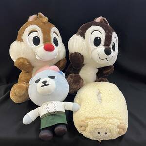 【中古美品 送料込】『ぬいぐるみ4点セット チップ&デール(ディズニー),クラフトホリック,KRUNK×BIGBANG_Chocolatler』◆S085