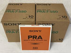 ★☆シ414 SONY オープンリールテープ 7号 プラリール PRA-7-550 20本 まとめ売り 輸送箱付き☆★