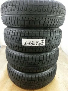 L-5809 溝あり 中古スタッドレス ブリヂストン ICE PARTNER 2 185/60R15 84Q (4本)