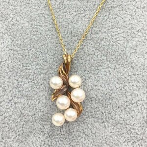 MIKIMOTO　ミキモト　K18/K14　パール　ネックレス　総重量5.8g　箱付き【CEAN7034】