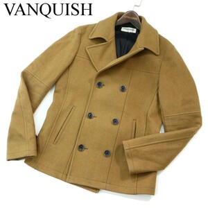 VANQUISH ヴァンキッシュ 秋冬 メルトン ウール★ Pコート Sz.M　メンズ　A2T14281_C#N