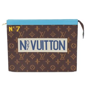 【ルイヴィトン】Louis Vuitton　モノグラム ヴォワヤージュMM クラッチバッグ ポシェット M81204 ブラウン 【中古】【正規品保証】209670