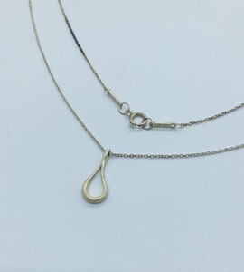 【22012】TIFFANY＆Co ティファニー オープン ティアドロップ エルサペレッティ ネックレス 925 シルバー silver