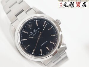 ロレックス ROLEX エアキング 14000 ブラック U番 ステンレス 自動巻き メンズ 【中古】 時計