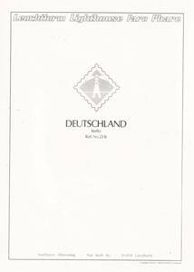 ∬独・ベルリン切手張り込み用　LIGHTHOUSE製ヒンジレスアルバム　1948年～1988年
