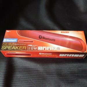 Bluetooth スリムスピーカー SLIMSPEAKER 赤