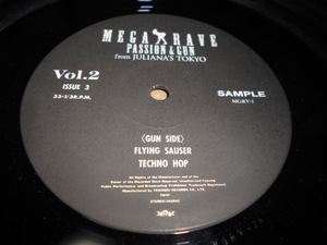 非売品１２”　MEGA RAVE　PASSION&GUN　from　JULIANA