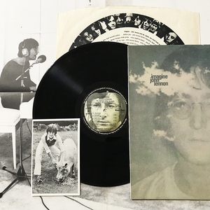 UK イギリス盤 ORIG LP■John Lennon■Imagine■Apple ポスター/ポストカード/歌詞インナースリーヴ全付属 2U/1U B面PECKO【試聴できます】