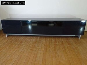 決算セール値引き 【SIMPLE PLEASURE | シンプル プレジャー】 イタリア製 受注生産品 モダン テレビボード ガラス天板 W2000