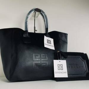 1円~ 未使用/大容量 ジバンシー GIVENCHY ハンドバッグ レディース メンズ トートバッグ バッグ レザー ビジネスバッグ 通勤 通学 ロゴ 