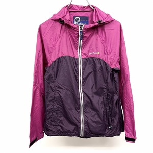 ペンフィールド Penfield 薄手 パッカブル マウンテンパーカー ジップアップ ラグラン 長袖 ナイロン100% M ピンク×パープル レディース