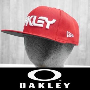 【新品】20 OAKLEY MARK II NOVELTY NEWERA SNAP BACK CAP - RED LINE 正規品 ニューエラ キャップ