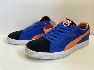 【デッドストック】PUMA CLYDE クライド knicksカラー 26.5センチ スエード suede スウェード ロイヤル×オレンジ ニックス