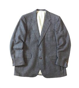 アクアスキュータム Aquascutum USA製 キャメルヘア テーラードジャケット スコットランド製生地 ジャケット グレー GRODINS メンズ