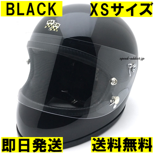 McHAL MACH 02 APOLLO Full Face Helmet GROSS BLACK XS/マックホール艶有りブラック黒マッハ02アポロオンロードフルフェイスヘルメット60s