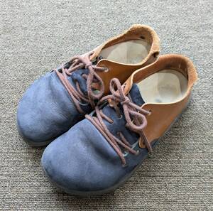 値下げ！Birkenstock★ビルケンシュトック　モンタナ★ネイビー×ブラウン　３９（２５cm）普通幅