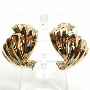 Jeunet(ジュネ）豪華!!《K18 天然ダイヤモンドイヤリング》U 約8.1g 0.10ct diamond ジュエリー jewelry earring EH2/EH3