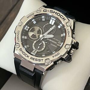 【美品】CASIO G-SHOCK GST-B100-1AJF G-STEEL