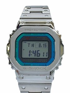 CASIO◆ソーラー腕時計_G-SHOCK/デジタル/ステンレス/SLV/SS